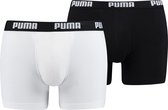 PUMA Boxershort Heren PUMA BASIC BOXER 2-pack - White / Black - Maat M