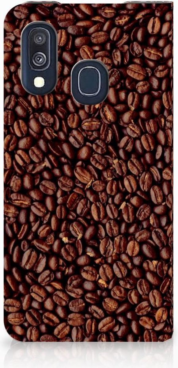 Samsung Galaxy A40 Flip Style Cover Koffiebonen