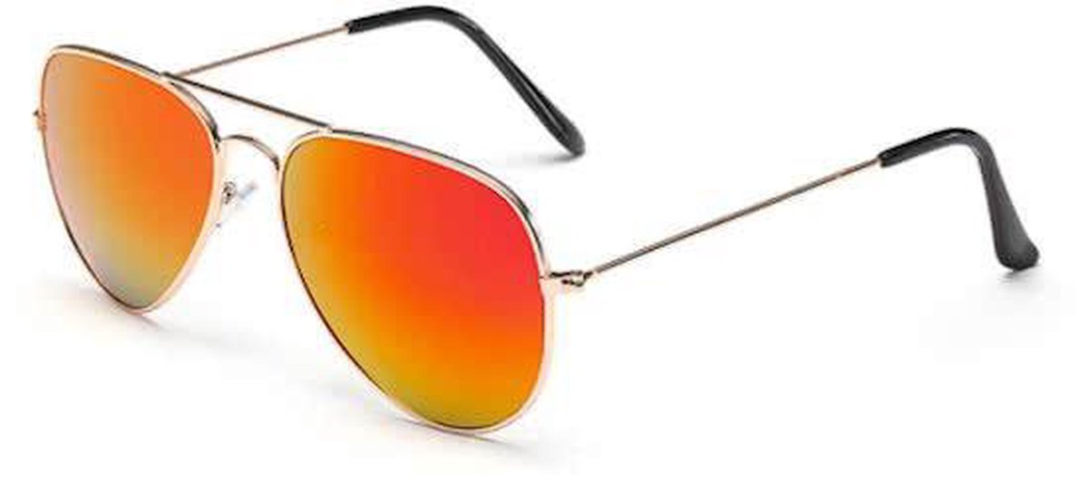 Hidzo Zonnebril Aviator Brons - UV 400 - In brillenkoker