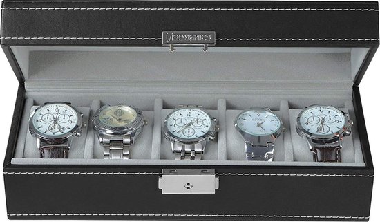 Oswald Oeganda hobby bol.com | Compacte Luxe Horlogedoos Met Kussentjes - Horloge Opbergbox  Houder Kist - Opbergkist...