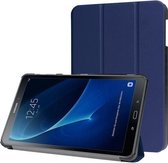 Tri-Fold Book Case met Wake/Sleep - Geschikt voor Samsung Galaxy Tab A 10.1 (2016) Hoesje - Blauw