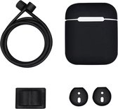 AirPods luxe 4-in-1 delige set - Zwart