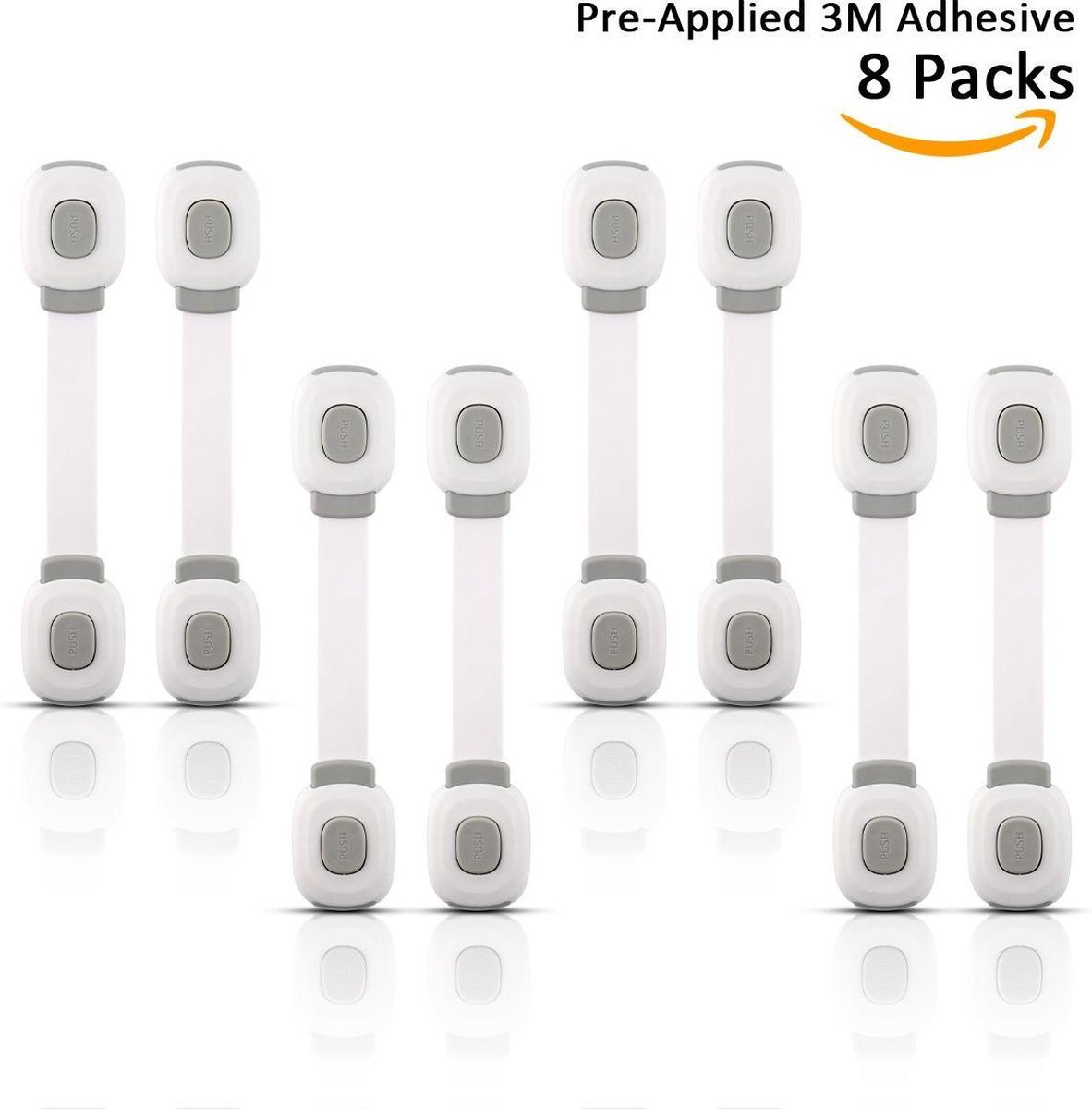 Image of 8 x kast/ la beveiliging zelfklevend
