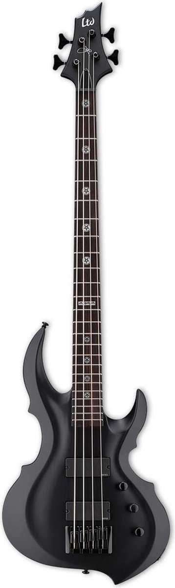ESP LTD TA-604FRX Black Satin 4-snarige basgitaar