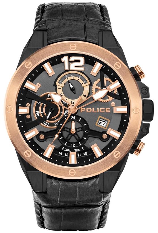 bol.com | Police saiho PL.15711JSBR-61 Mannen Quartz horloge
