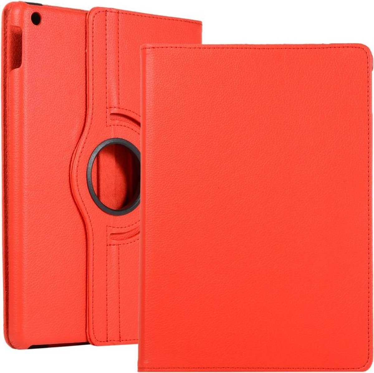 Tablethoes geschikt voor iPad 10.2 Hoesje - 360° Rotating Book Case - Rood