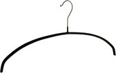 De Kledinghanger Gigant - 30 x Blouse / shirthanger metaal met zwarte anti-slip coating, 46 cm