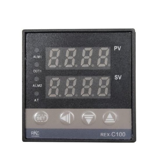 Keenso PID Temperatuurregelaar, AC 110V-240V 0-1300 ℃ thermostaatkit REX-C100 PID-temperatuurregelaar, K thermoelement, Max 25A SSR Thermostaten Keenso PID Temperatuurregelaar, AC 110V-240V 0-1300 ℃ thermostaatkit REX-C100 PID-temperatuurregelaar, K thermoelement, Max 25A SSR Thermostaten