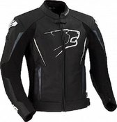 Bering Stator Black Leather Motorcycle Jacket S
