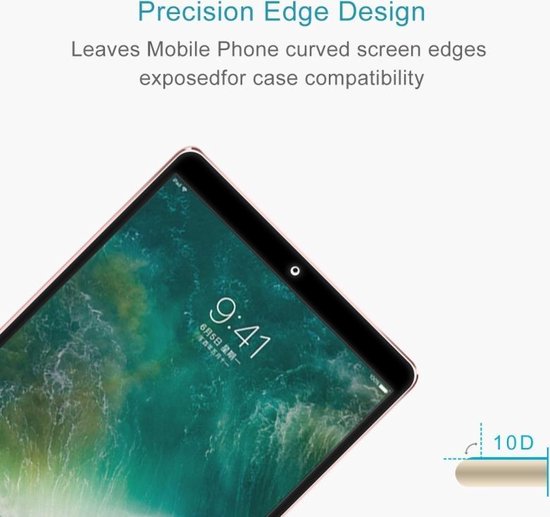 9H 10D explosieveilige gehard glasfolie voor iPad Pro 10,5 inch en iPad Air 2019 - Merkloos