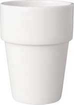 Mammoet - Budgetline - Beker - Mok - 6 stuks - 19 cl - Wit - Porselein - Melkbeker