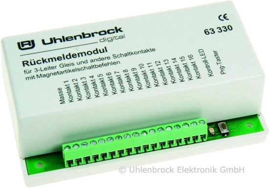 Foto: Uhlenbrock 63330 terugmeldingsmodule voor 3 railssystemen