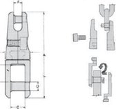 Swivel anker connector RVS 6-8mm (GS71347)