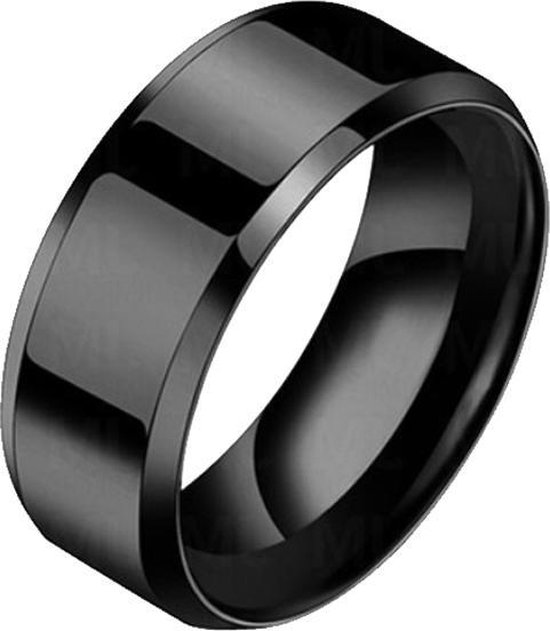 Foto: Jonline schitterende 14k ros ring zwarte onyx steen inclusief aanschuifring 16 50 mm maat 52