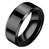 Heren ring Titanium Zwart
