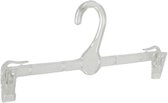 De Kledinghanger Gigant - 50 x Lingeriehanger kunststof transparant met knijpers, 27 cm