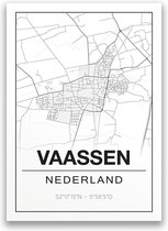 Poster/plattegrond VAASSEN - 30x40cm