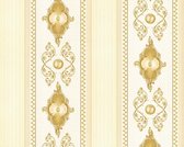 TRADITIONEEL KLASSIEK STREPEN BEHANG - Beige Goud - AS Creation Concerto 3