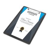 Goodline® - A4 Klembord Rapportmap / Diplomamap / Certificaat Mappen - Zwart