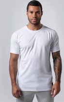 M Double You - T-Shirt trap logo (L - Wit) - Sport Shirt Heren