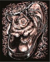 Kras Tekening "Sequin Art" Hamster Koper