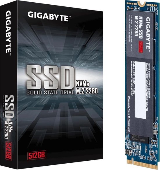 Gigabyte 512 GB NVMe/PCIe M.2 SSD 2280 harde schijf M.2 NVMe PCIe 3.0 x4  Retail... | bol.com