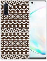 Geschikt voor Samsung Galaxy Note 10 TPU bumper Aztec Bruin