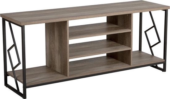 Beliani FORRES – TV-meubel – donkere houtkleur – spaanplaat