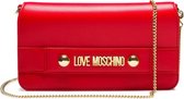 Love Moschino Lettering S Dames Crossbodytas - Rood