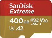 SanDisk Extreme MicroSDXC 400GB - U3 V30 A2 - 160MB/s  - met adapter