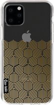 Casetastic Apple iPhone 11 Pro Hoesje - Softcover Hoesje met Design - Golden Hexagons Print