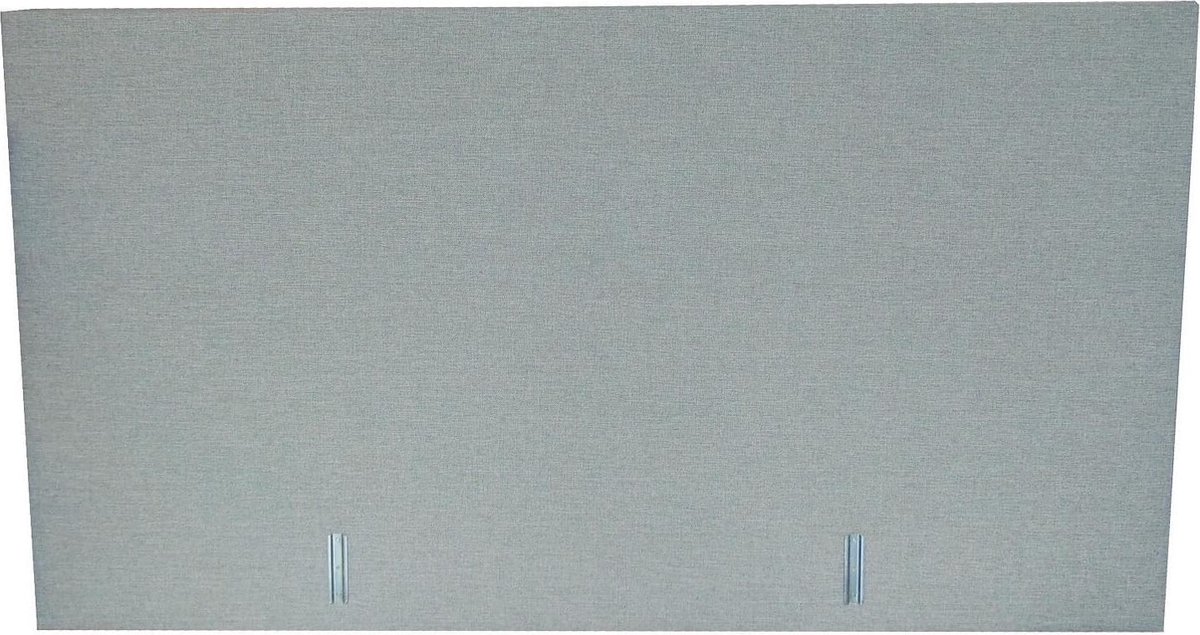 Slaaploods.nl Hoofdbord / Bedhoofdeind Vlak - 160x110x10 cm - Stof Grijs