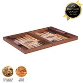 Uber Olijfboomhouten robuuste backgammon set