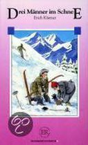 Drei Männer im Schnee. Mit Materialien