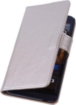 PU Leder Goud Hoesje HTC Desire 310 Book/Wallet Case/Cover