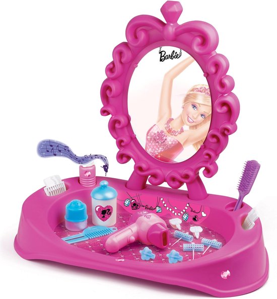 lengte Ongeldig afdrijven Barbie Elektrische Make-up Spiegel voor kinderen | bol.com