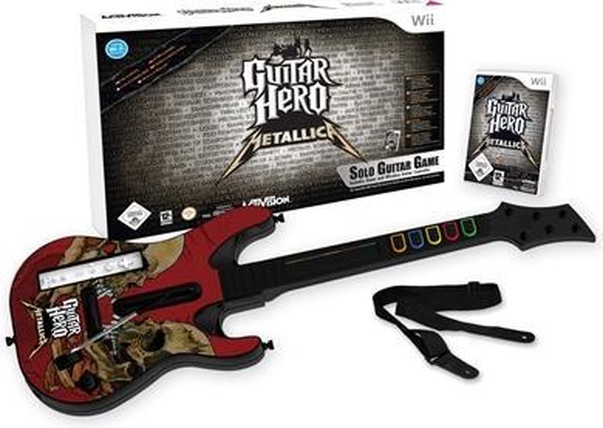 Trechter webspin douche schraper Guitar Hero: Metallica + Gitaar | Games | bol.com