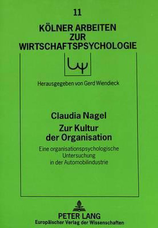Zur Kultur Der Organisation - cover