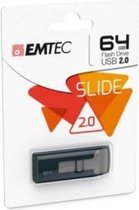 Emtec C450 Slide USB flash drive 64 GB USB Type-A 2.0 Zwart, Grijs