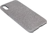 Stoffen hoesje grijs Geschikt voor iPhone XS Max