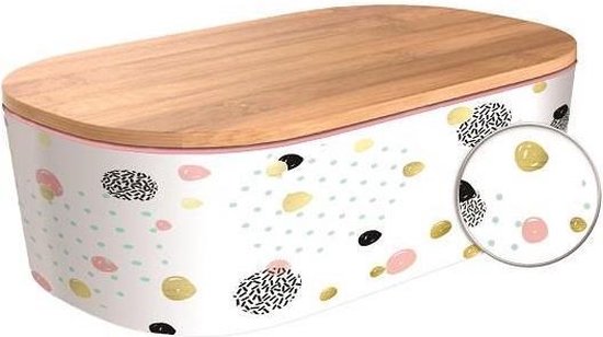 Gusta - Broodtrommel 30,5x20,7x15cm zwart - Breadbox Black
