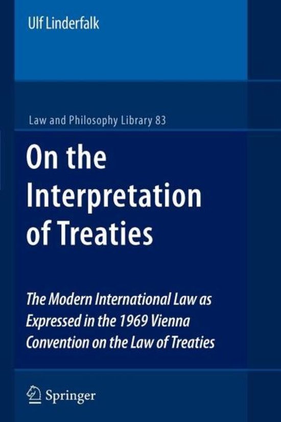 Law and Philosophy Library83- On the Interpretation of Treat ... - cover