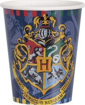 UNIQUE - 8 kartonnen Harry Potter bekers - Decoratie > Bekers, glazen en bidons