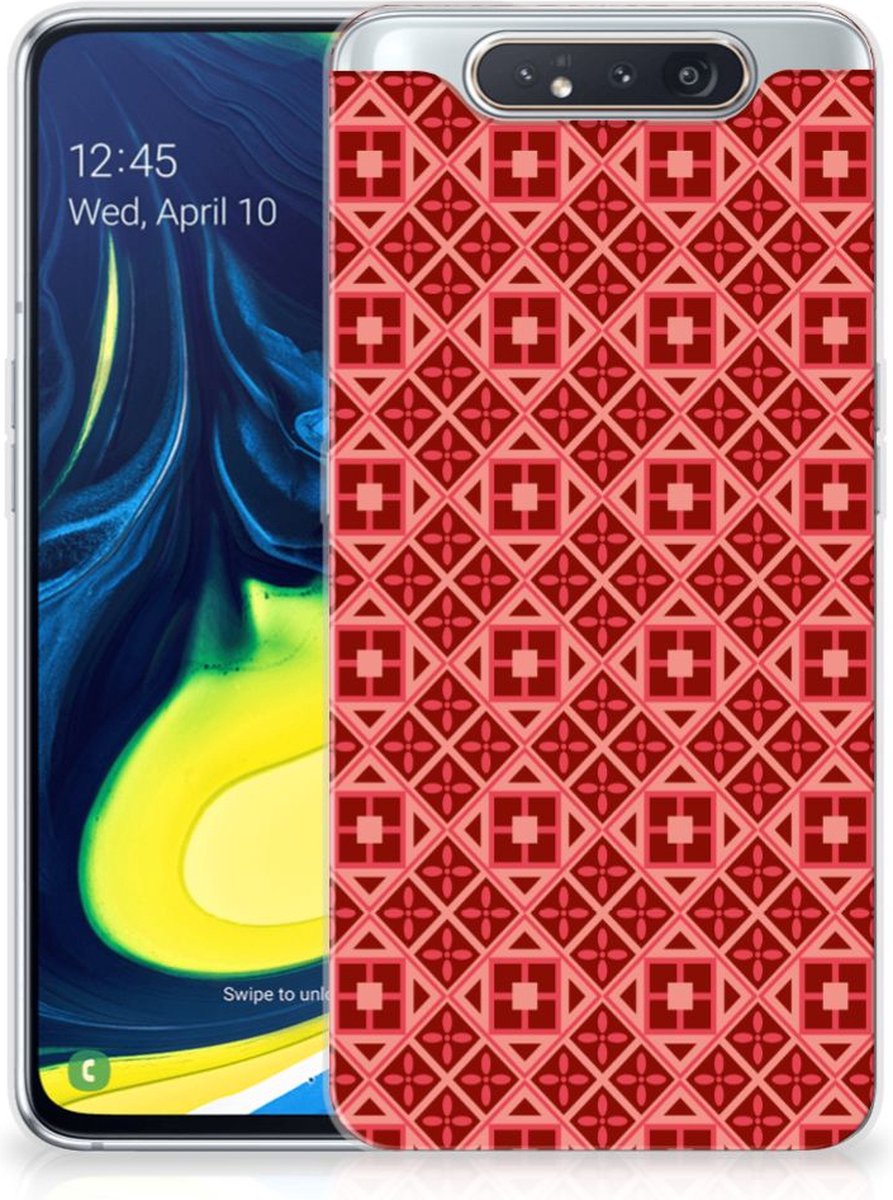 Samsung Galaxy A80 TPU bumper Batik Rood
