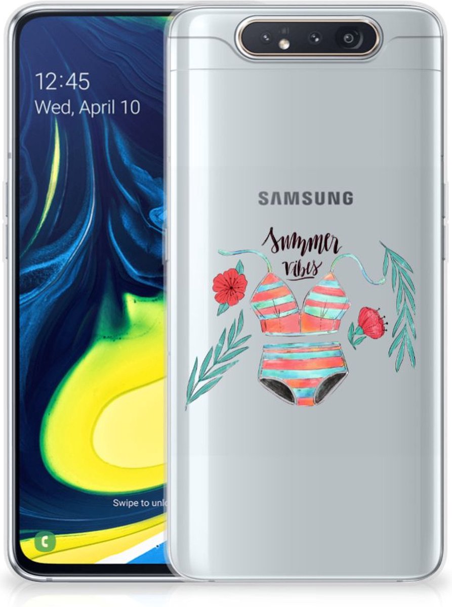 TPU Hoesje voor Samsung Galaxy A80 Telefoonhoesje met Naam Boho Summer