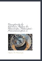 Sitzungsberichte Der Kaiserlichen Akademie Der Wissenschaften. Mathematisch-Naturwissenschaftliche C