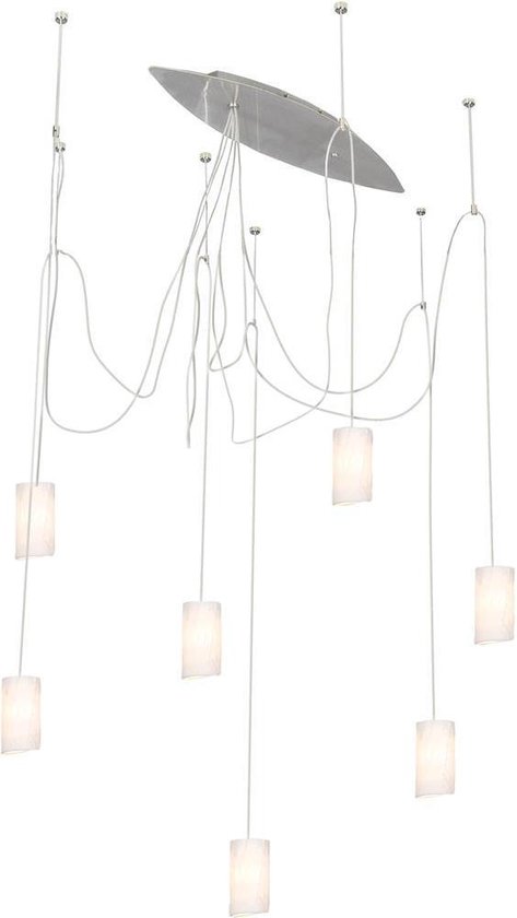 Linea Verdace - Hanglamp LED 7X20W - Boston Nikkel Mat