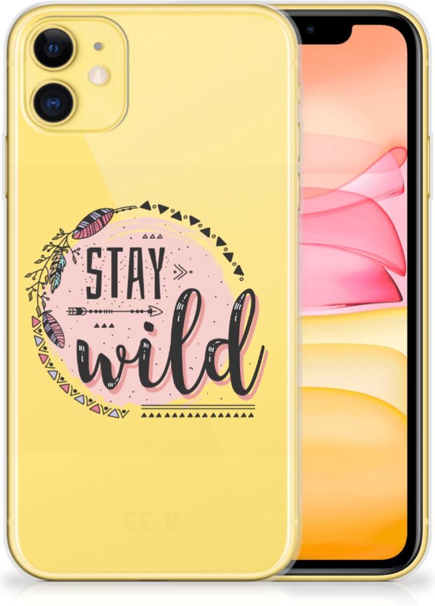 Apple iPhone 11 Telefoonhoesje met Naam Boho Stay Wild