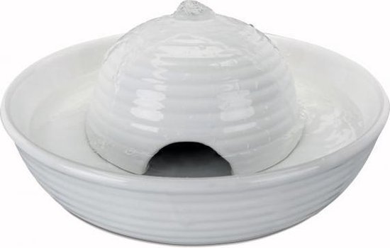 Trixie Vital Flow Mini Drinkfontein - Keramisch - Wit - 0,8 ltr
