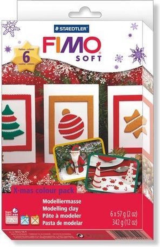 Fimo Soft Kerstpak 6x 57GR 8023 08 P